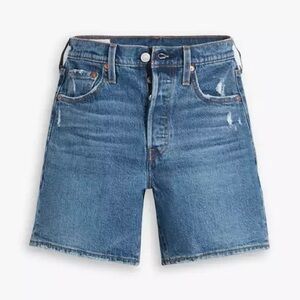 Levi’s 501 Mid Thigh Women's Shorts Salsa Middle Medium Wash Size 26